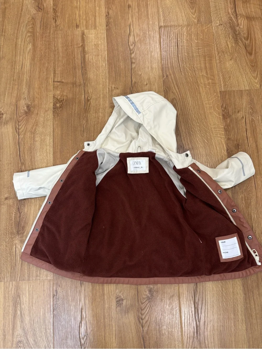 Zara Fleece Lined Rain Jacket